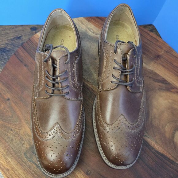 G.H. BASS & Co Classic Wingtip Brogue Windsor Oxford Men's 10.5 Brown Heritage - Picture 7 of 12